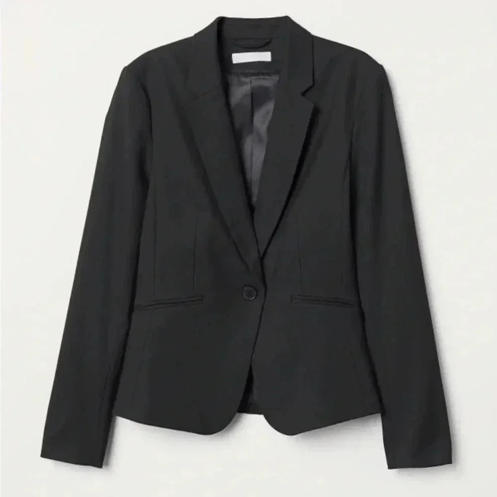 H&M Black Fitted Blazer